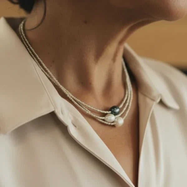 Náhrdelník z Přírodních Perel